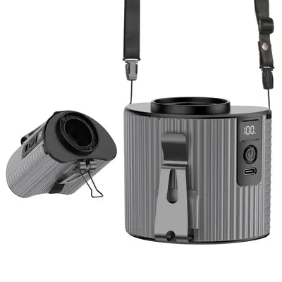 Portable Waist Clip Fan, 4000mAh USB-C Rechargeable Outdoor Fan, Small Cooling Fan for Outdoor Work, Farm, Hiking, Camping,...