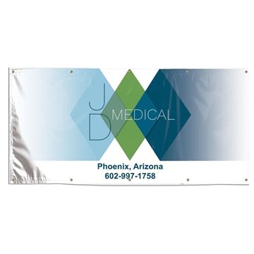 1 Customized Vinyl Banner - 4' x 8' - Heavy Duty 13oz