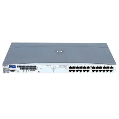 J4818AR#ABA HP ProCurve 2300 Series 2324 24 x 10/100Base-TX RJ-45 and 2 x Open Transceiver Ports Layer 2 Unmanaged Fast Ether...