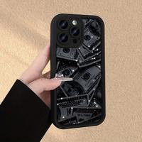 Creative Luxury Money Pattern Phone Case for IPhone 16 15 14 Pro Max 13 12 11 XR XS Plus Shockproof Non Slip Military-Grade P...