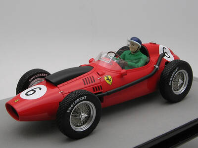 Ferrari Dino 246 #6 Mike Hawthorn 2nd Place Formula One F1 Moroccan GP (1958) with Driver Figure Mythos Series Limited Editio...