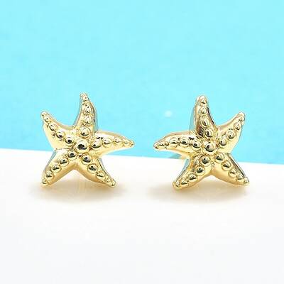 Brass Stud Earrings