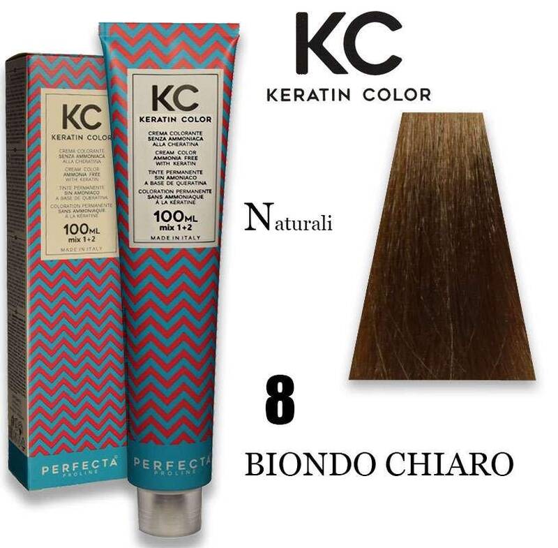 Kc keratin cream color 100 ml 8