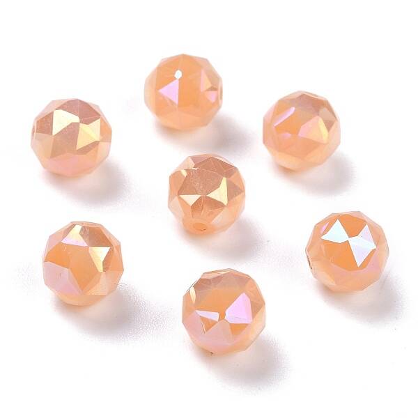Electroplate Opaque Glass Beads
