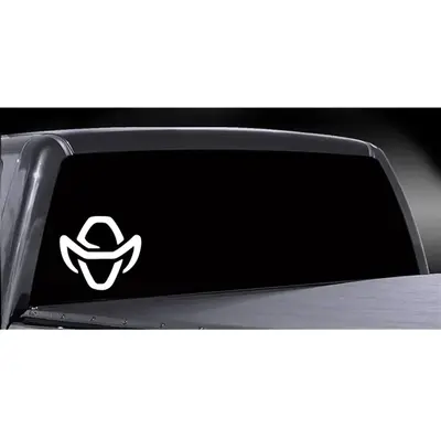 Cow boy decal