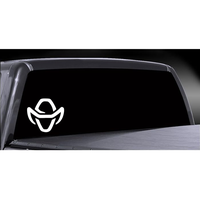 Cow boy decal