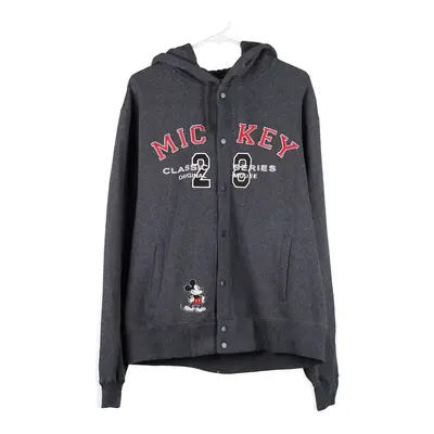 Mickey Mouse Disney Store Cartoon Hoodie - Small Grey Cotton