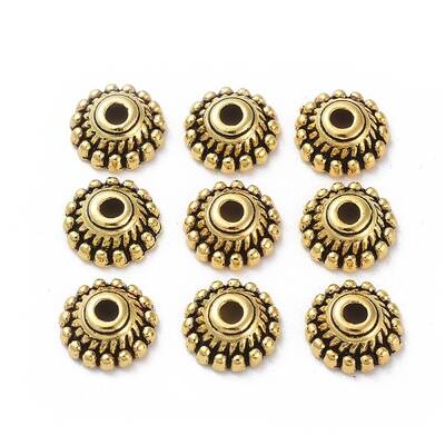 Tibetan  Style Metal Caps