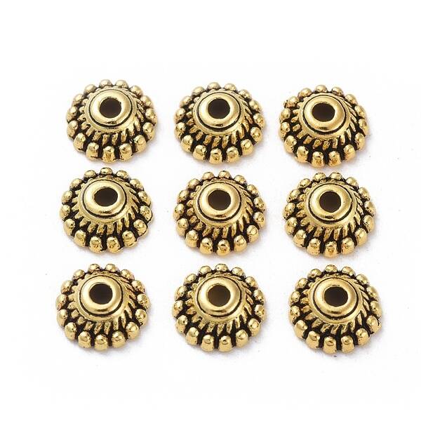 Tibetan  Style Metal Caps