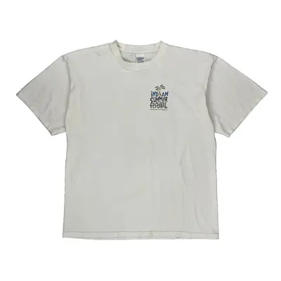 Indian Summer Festival Gildan Graphic T-Shirt - XL White Cotton