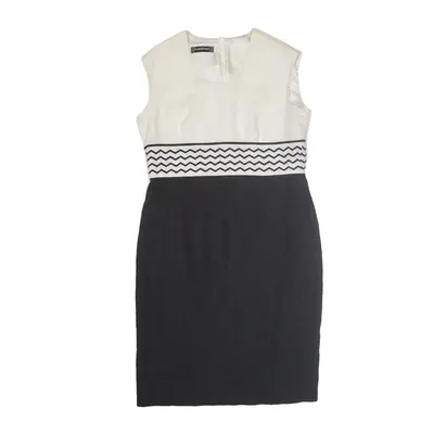 LOUIS FERAUD Pencil Dress Black Sleeveless Midi Womens UK 16