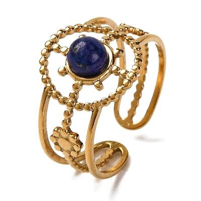 Natural Lapis Lazuli Finger Rings
