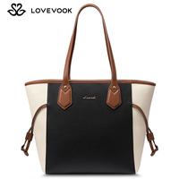 LOVEVOOK Tote Bags, Leather Handbag for Women, Lightweight Everyday Bags with Large Capacity, Waterproof Shoulder Bag, Ideal ...