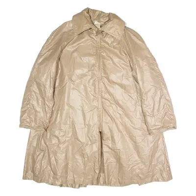 PHILIPPE SALVET Faux Fur Lined Womens Trench Coat Beige 80s XS