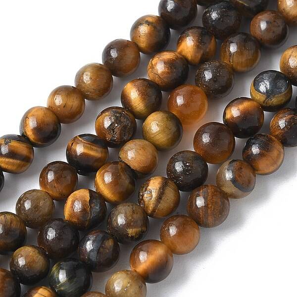 Round Tiger Eye Beads Strands