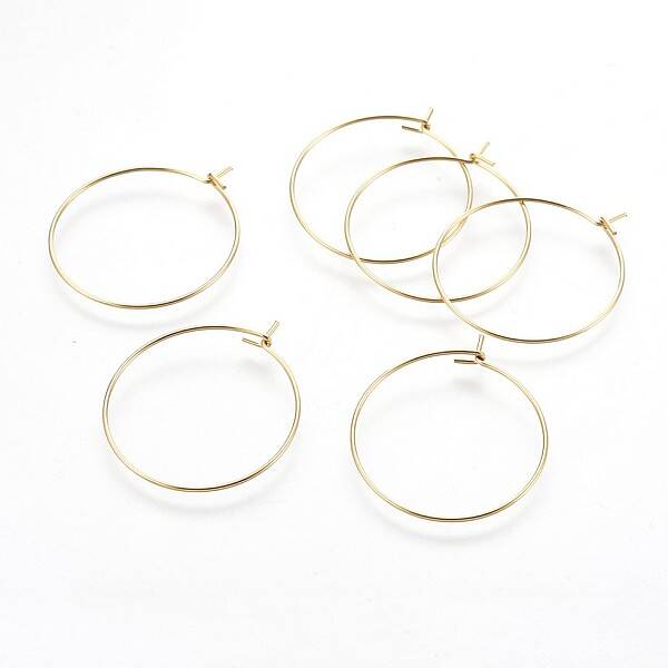316 Surgical Stainless Steel Hoop Earring Findings