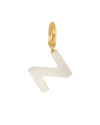 MOP Letter Charm | Metal Color: Gold | Letter: Z