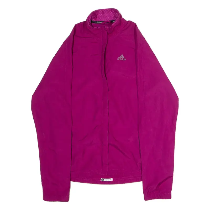 ADIDAS Womens Track Jacket Purple UK 12