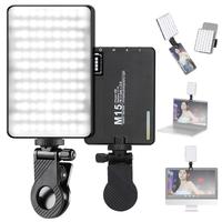 LED Camera Light  Portable Photography Video Lights Selfie for Warm and Cool 3 Colors 3000-9900K 72pcs Beads with Cell Phone ...