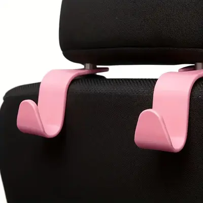 Car Seat Back Hook, 1 Pair Car Back Pillow Hook, Car Interior Handbag Shopping Bag Storage Hook, Holder