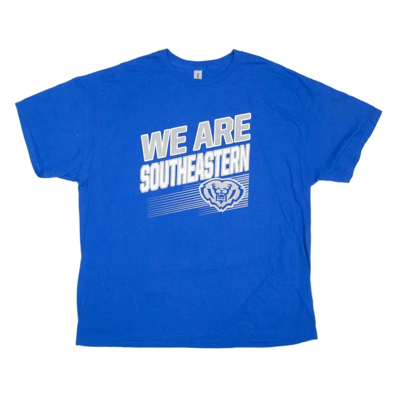 GILDAN We Are Southeastern USA T-Shirt Blue Short Sleeve Mens XL