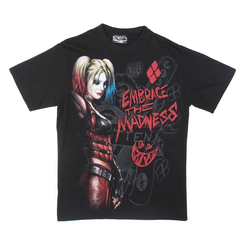 Harley Quinn Mens T-Shirt Black Crew Neck M