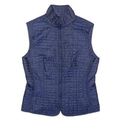 FAY Womens Quilted Gilet Blue M