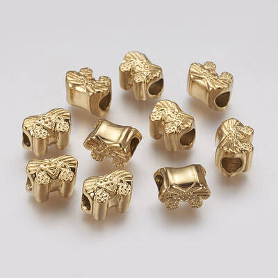 Ion Plating(IP) 304 Stainless Steel European Beads