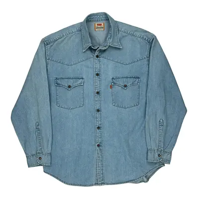 Levis Denim Shirt - XL Blue Cotton
