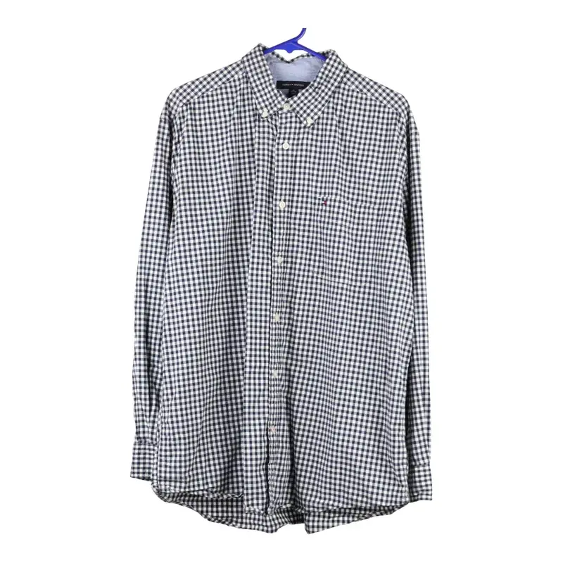 Tommy Hilfiger Checked Shirt - XL Blue Cotton