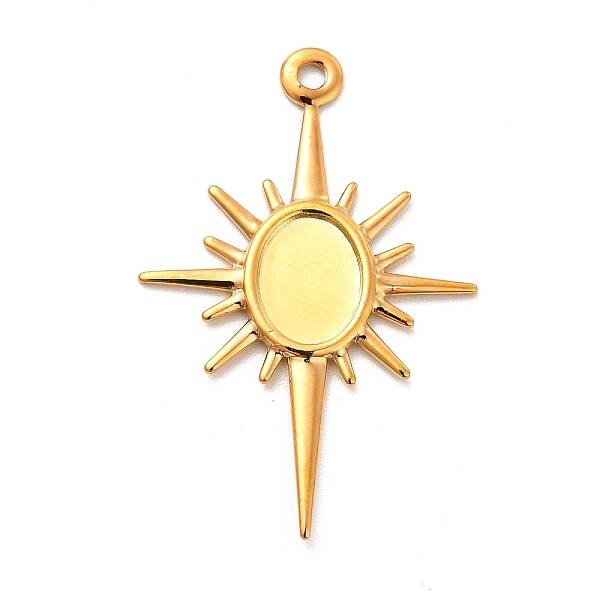 Rack Plating Brass Pendant Cabochon Settings