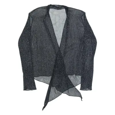 Womens Kimono Top Black Long Sleeve M