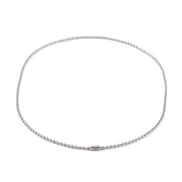 Non-Tarnish 304 Stainless Steel Ball Chain Necklaces for Women