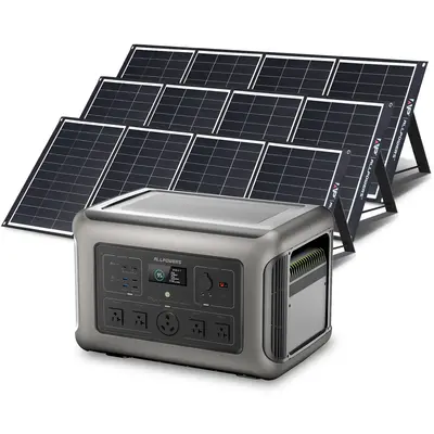 ALLPOWERS Solar Generator Kit 3200W Power Station 200W Solar Panel