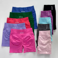 Impact Shorts Low Ribbed Waist Seamless Scrunch Bum Workout Gym Booty Hight Stretch Running Yoga Sports yoga leggings