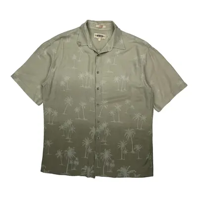 Campia Moda Hawaiian Shirt - Large Green Viscose