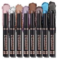 Long Lasting Matte and Glitter Eyeshadow Stick Set, 8 Counts/set Waterproof Eyeshadow Pencil, High Pigmented Shimmer and Matt...