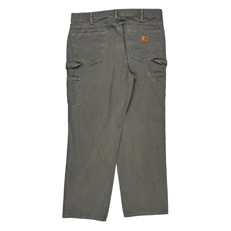 Carhartt Carpenter Trousers - 37W 33L Grey Cotton | Size: 37″ waist