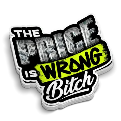 Price is Wrong Hard Hat Sticker