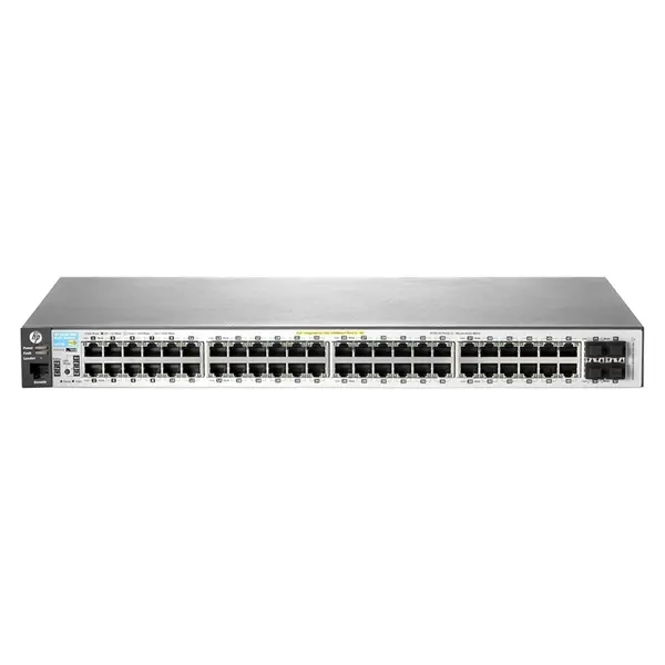 J9772A#ACF HP Aruba 2530 Series 2530-48G-PoE+ 48 x RJ-45 PoE+ 10/100/1000Base-T and 4 x SFP Ports Layer 2 Managed Gigabit Eth...
