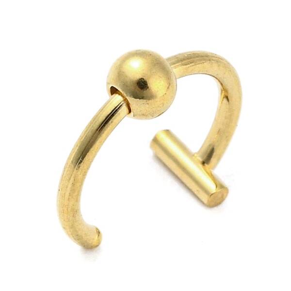 Ion Plating(IP) 304 Stainless Steel Lip Rings Piercing Jewelry