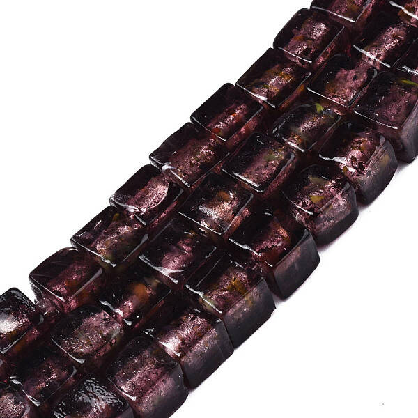 Handmade Silver Foil Lampwork Beads
