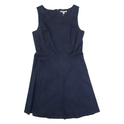 TOMMY HILFIGER Womens Skater Dress Blue Denim Sleeveless Knee Length UK 12