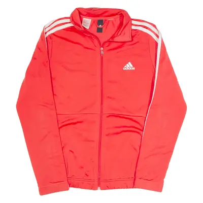 ADIDAS Womens Track Jacket Red M