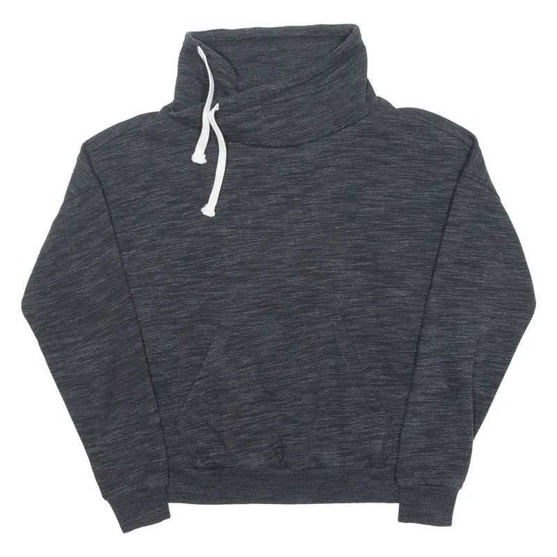 REEBOK Womens Sweatshirt Grey High Neck M