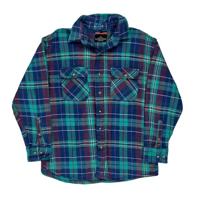 Street Line Checked Shirt - Medium Multicoloured Cotton