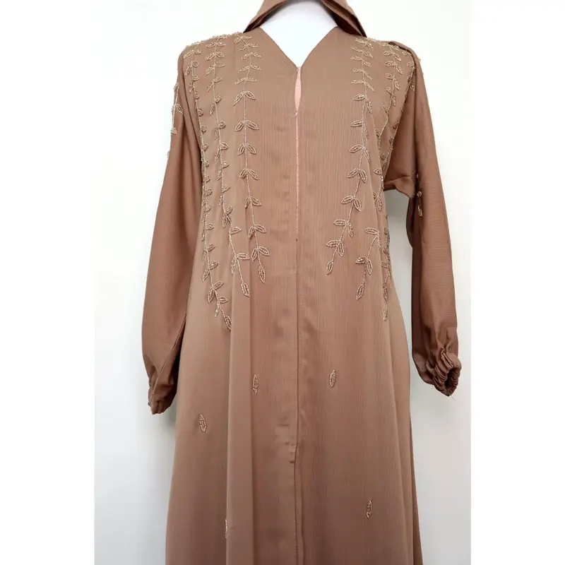 Open Formal Abaya - Mocha