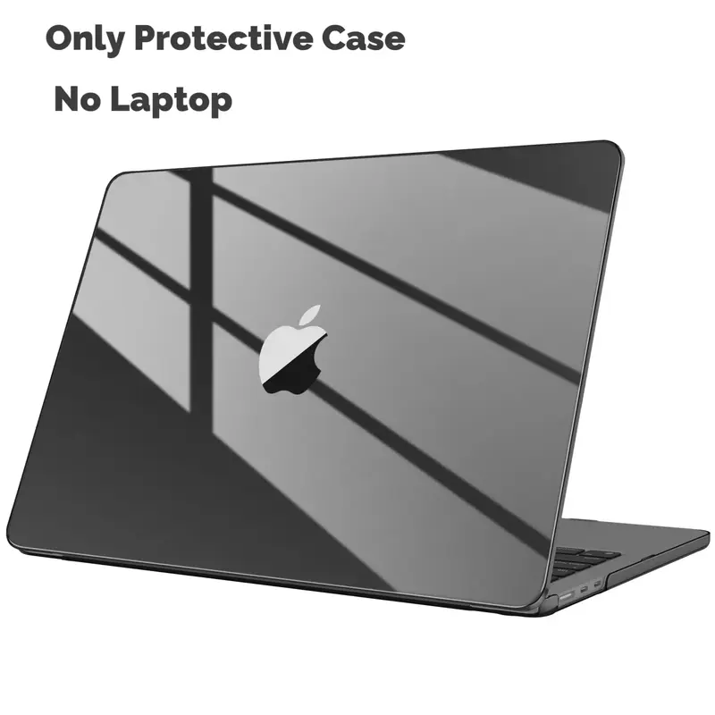 Fintie Crystal HardShell Case for MacBook Air 13.6 (M4/M3/M2 Chip, Model A3240/A3113/A2681), Ultra-Slim Transparent Protectiv...