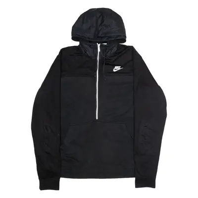 NIKE Mens Pullover Jacket Black Hooded L