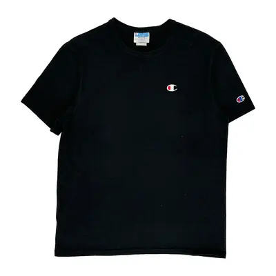Champion T-Shirt - Medium Black Cotton | Size: medium